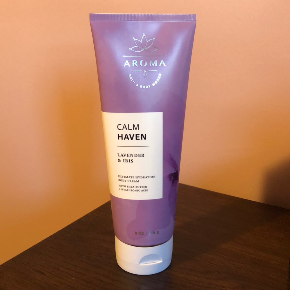 Bath and Body Works Calm Haven Body Cream Lavender & Iris Aromatherapy NEW!!